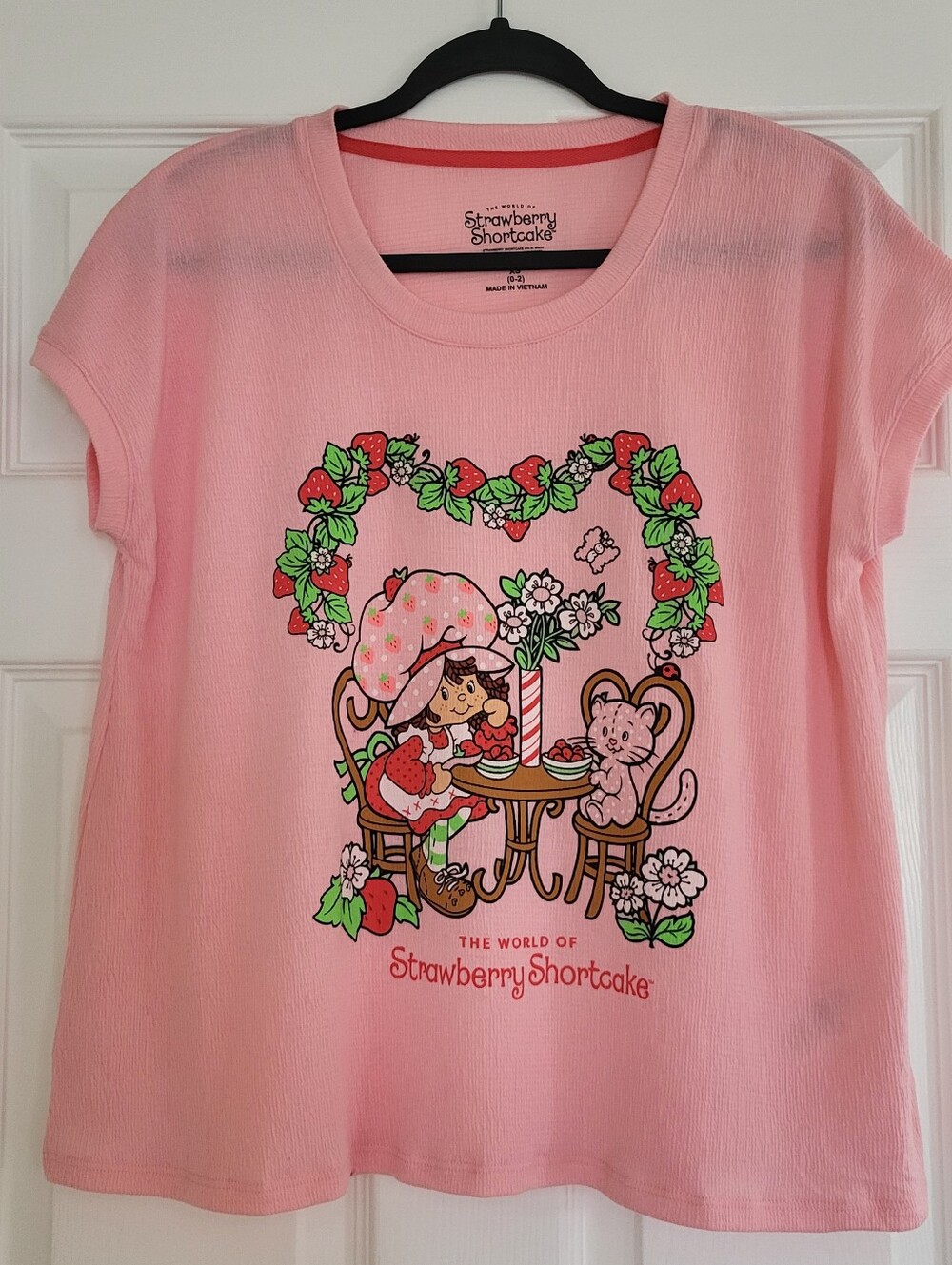*FITS LIKE A MEDIUM* STRAWBERRY SHORTCAKE TOP